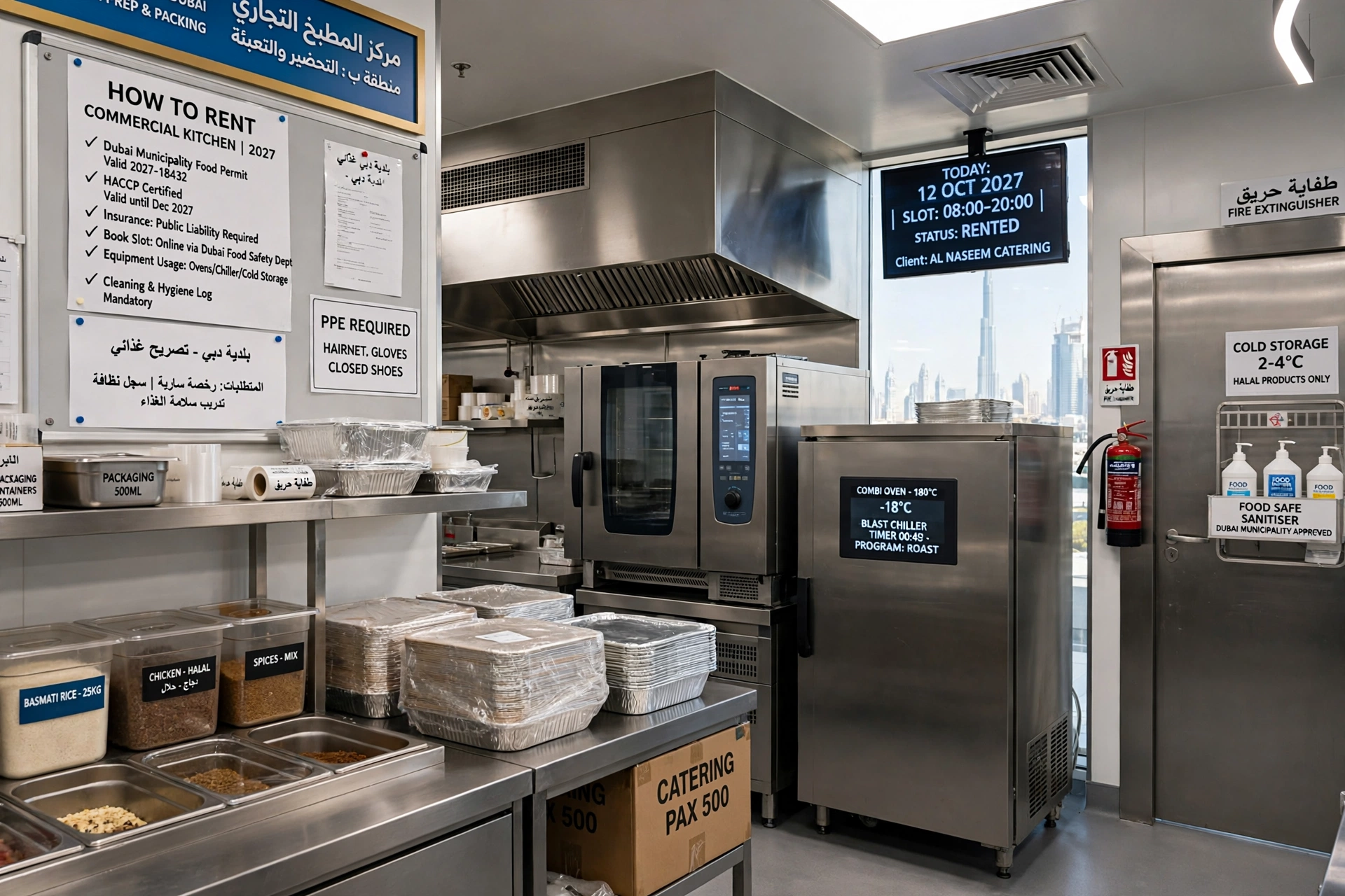 Commercial Kitchen for Catering in Dubai (2027): How to Rent One and What You Need